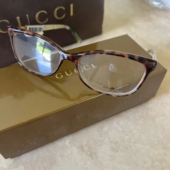 Brown Tortoise Gucci Frames #GG36994/N - Picture 3 of 4